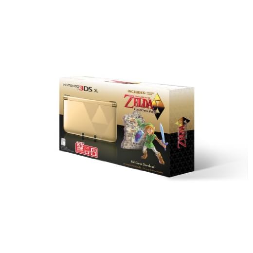 Nintendo 3DS XL Gold/Black - Limited Edition Bundle with The Legend of Zelda: A Link Between Worlds