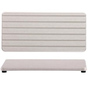 NiuYichee 2 PCS Water Absorbent diatomite Coasters, 8.3″ x 4″ Water Absorbing Stone Tray for Sink, Stone Drying mat for Kitchen Counter, Stone soap Tray Used for Hand Soaps & toiletries & Plants