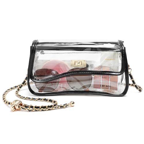 Image of YGR Clear Bag Stadium Event Concert Approved, Transparent Clear Crossbody Purse Shoulder Bag for Women