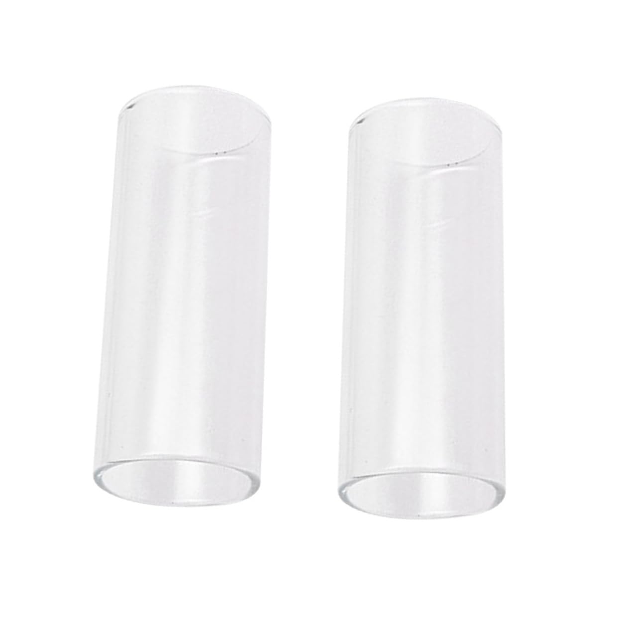 BESPORTBLE 2Pc Medium Glass Guitar Slide Standard Quality Bottleneck Slides for Electric Acoustic Guitars Heat Treated Skin Friendly Enhances Harmonics for Musicians
