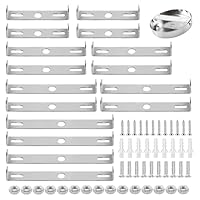 16 Stück Lampenhalterung Decke Set, 80/90/100/110mm Deckenhalterung Lampen Leuchten Montagehalterung Deckenleuchte Halterung mit Schraube Zubehör für Home Office Leuchte Montage