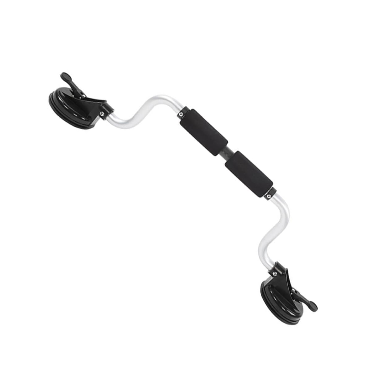 Toyvian Rodillo para Kayak y Canoa de Aleación de Aluminio con Ventosa, Soporte Resistente con Espuma Protectora y Capacidad Máxima de 40kg para Techo de Coche