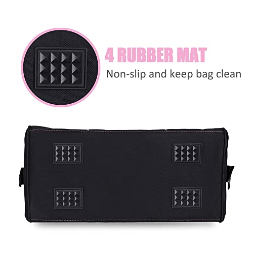 FASTPRO 14-Inch Pink Tool Bag for Women, Zip-top Wide Mouth Open Tool Organizer, with Adjustable Shoulder Strap - Image 6