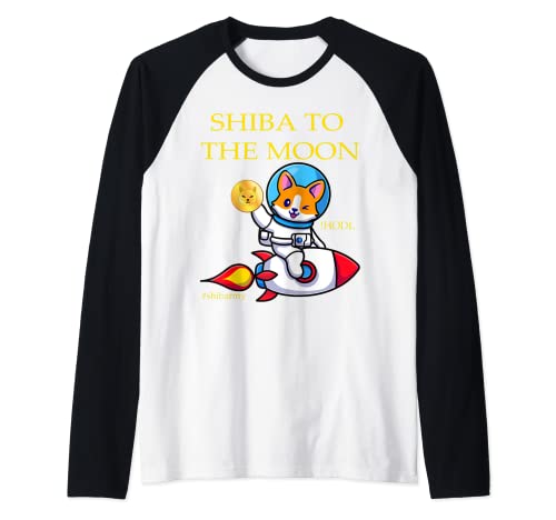 Shiba Inu Coin Shiba Cryptocurrency | Shiba To The Moon Hodl Camiseta Manga Raglan