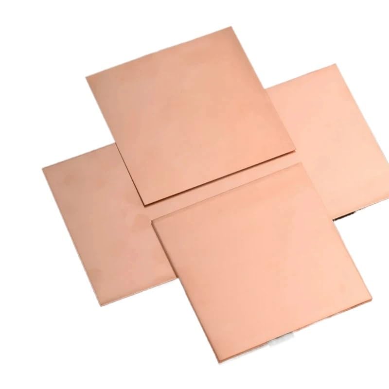 Placa de cobre puro T2, hoja de cobre de 0,5-2mm de espesor, materia prima Industrial, procesamiento DIY(Thickness 0.5mm,200x300mm)
