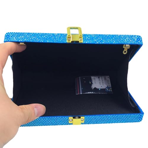 Image of Boutique De FGG Retro Mini Crystal Clutch Purses for Women Luxury,Novelty Rhinestone Evening Bag,Formal Party Clutch Handbag