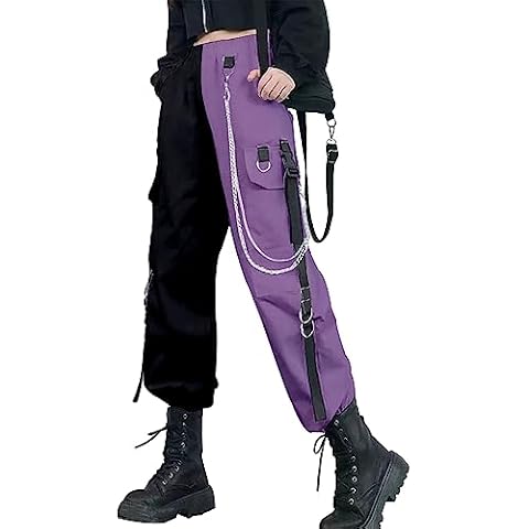 DINGJIUYAN Women's High Waist Cargo Pants Cover