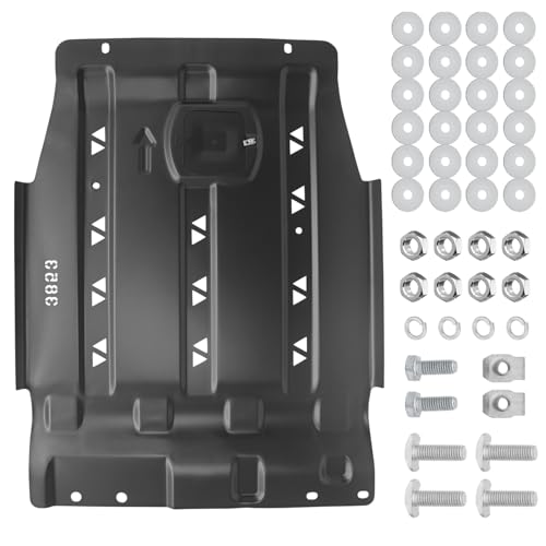 Image of Transmission Protection Plate Compatible with 2015-2022 Ford F150 | Heavy-Duty Alloy Steel Underbody Shield | Direct Fit Skid Plate Replacement (2.7L /3.3L /3.5L /5.0L)