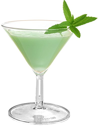 Zappy ZP-136 40 Disposable Mini Plastic Martini Glasses Clear Mini Dessert Cups Plastic Cocktail Glasses 2 Pc Martini Glass Dessert Glasses Parfait Cups 2 Oz Wine Shooter Shot Glasses Candy Bowls Trifle Party Bowl thumb #7