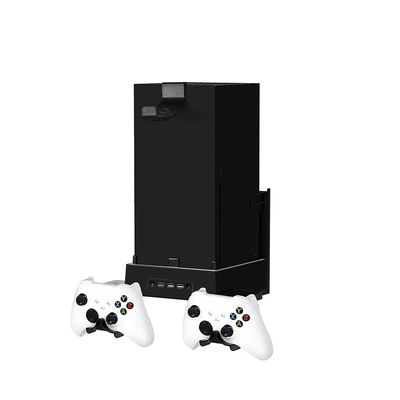 Soporte de Pared para Xbox Serie X, Soporte de Pared para Mando y Auriculares Soporte de Pared para Colgar en Pared Móntalo Cerca o Detrás de la TV