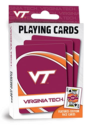 Image of MasterPieces Family Games - NCAA Virginia Tech Hokies Playing Cards - Officially Licensed Playing Card Deck for Adults, Kids, and Family