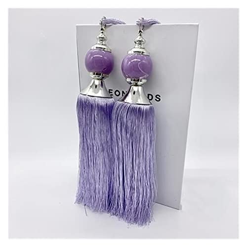 WSZMD Handmade Curtain Tiebacks 2PCS Curtain Tiebacks Tassel Curtain Clips Rope Curtain Tie Backs Holdbacks Decorative Curtain Holder (Color : Lavender, Length : 2Pcs)