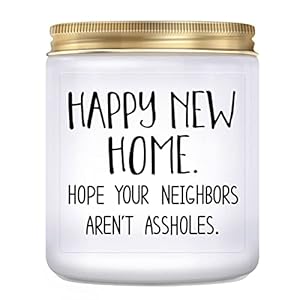 House Warming Gifts for New Home – Housewarming Gift, Funny Housewarming Presents, New Home Owner Gift, New House Present, Lavender Candles