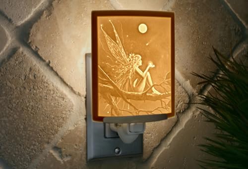 Lámpara de noche de porcelana artesanal con luz suave miniatura 2