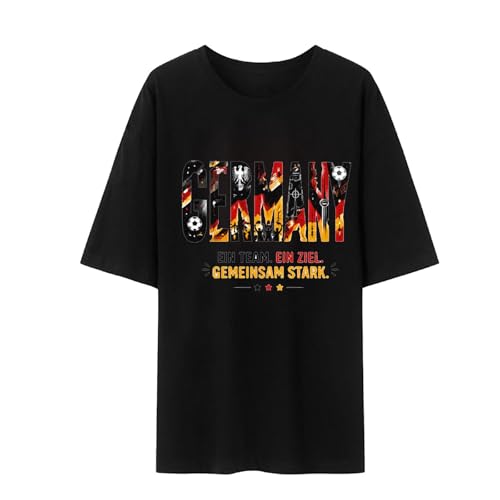 Camiseta de fútbol para hombre, camiseta básica de fútbol, camiseta de manga corta, camisa de verano, bandera vintage, camiseta de ocio, cuello redondo, camiseta deportiva para el gimnasio, O negro