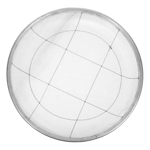 Garneck Setaccio Manuale Maglia Fine Per Sabbia e Ghiaia Bacinella Classificazione Rotonda e Filtro in Arenaria