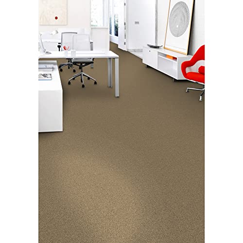 Mohawk Advance 24" X 24" Berber (Loop Pile), 0.11" Pile Height, Carpet Tile Sample, Nylon Fiber, Biscotti Color, (1 Tile) #TOP4
