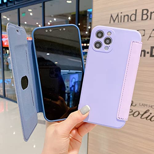 Étui en cuir et silicone pour iPhone XS, protection d'objectif rose