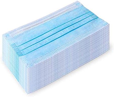 Face Mask Professional Disposable Earloop Medical Face Masks For Dust, Germ Protection, And Personal Health (50 Masks, Blue)