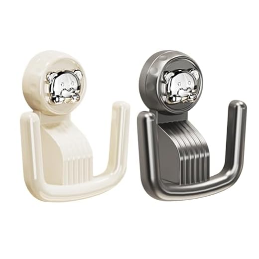 Bathroom Slippers Hook Holder 1/2Pcs Wall-mounted Simple Suction Cup Hanger Multifunctional Space(Beige&Gery)