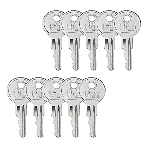 YIXIN Golf Cart Ignition Key (Set of 10) Compatible with EZGO (1982-Up) Gas and Electric