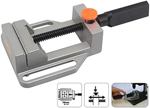 RDEER Mini Vice Work Table Vise Bench Vise Table Clamp Jaw 70mm Aluminium Alloy Drill Press Vise