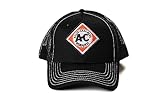 Allis Chalmers Hat with Vintage AC Logo, Black Mesh