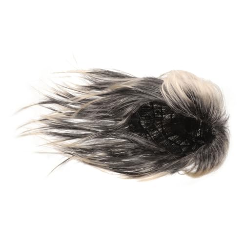 BESPORTBLE Punk Rocker Cosplay Wig for Men Style Halloween Costume Accessory Straight Design with Moderate Volume for Parties Festivals and Photography