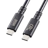 サンワサプライ USB20Gbps（USB4 Gen2×2）Type-C ケーブル KU-20GCCPE20