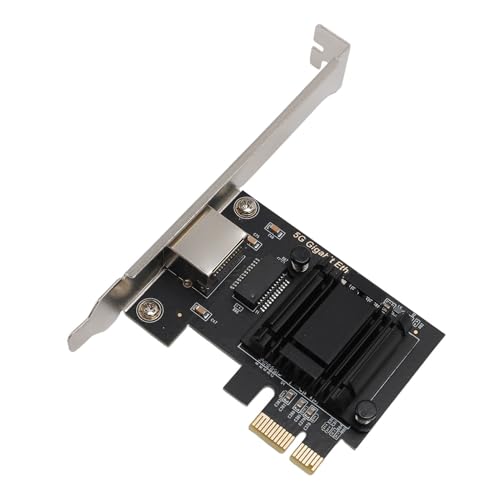 Tarjeta de Red PCIe 5Gbps, Adaptador Gigabit Ethernet PCIe x1 3.1 a RJ45 con PXE Boot y Jumbo Frame, Compatible con Windows 10/11 y Linux, Retrocompatible 2.5G, 1G, 100Mbps miniatura 1