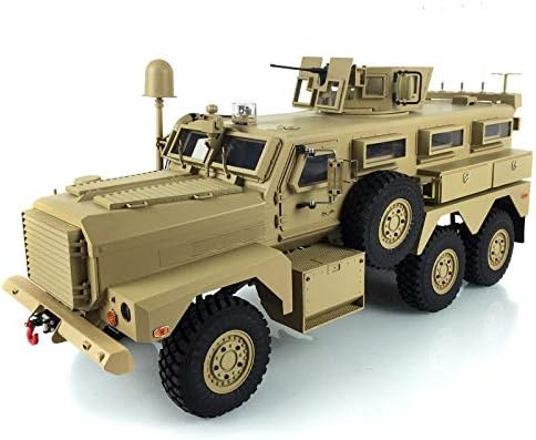 Hengguan 6X6 Mrap Vehicle 1/12 Rc Cougar 16Ch Radio Explosion Proof Car Motor Sound Light