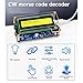 Bloepum CW Morse Code Decoder DIY Kit CW Trainer Morse Code Decoder DIY Electronic Component Kit with Digital LCD