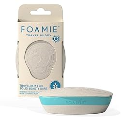 Jabonera Lidl Foamie Caja de viaje sostenible beige y azul Travel Buddy - Jabonera de viaje o para el baño - Jabonera de baño ecológica para su champu solidos - Vegano