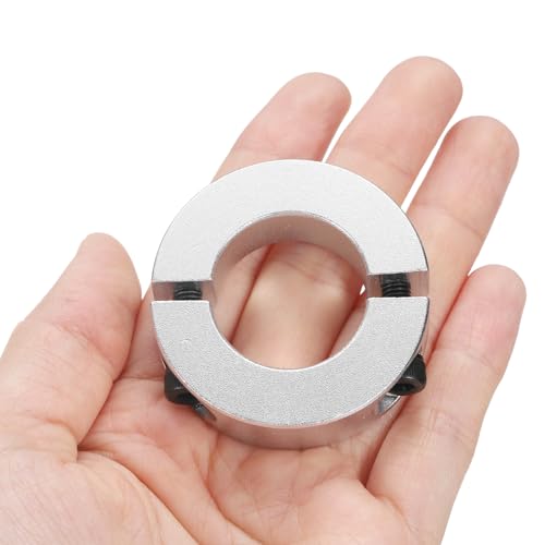 QUARKZMAN 8 Stück Geteilte Klemmringe für Welle, 25mm Bohrung 45mm AD 12mm Breite Stellringe Aluminiumlegierung Gewindestift Wellenkragen