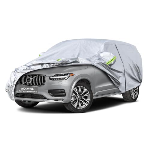Image of Koukou SUV Car Cover Custom Fit Volvo XC90 from 2002 to 2025, Waterproof All Weather for Automobiles, Sun Rain Dust Snow Protection. (Ships from US Warehouse, Arrive Within 3-7 Days)