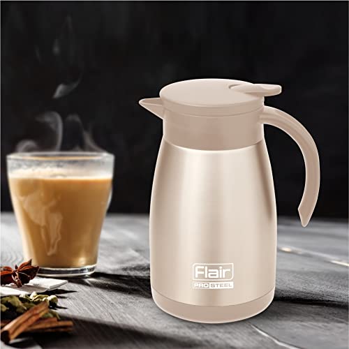 Image of Flair Cafe Vacuum Insulated Steel Kettle 750 ML (Gold)