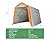 AMERLIFE 6x8x6.6 FT Heavy Duty Portable Shed Storage Shelter, Outdoor Storage Shed with 2 Waterproof Windows & Roll-up Zipper Door, Carport for Motorcycle, Bike, Grey
