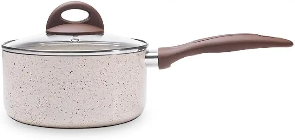 Brinox - Panela com tampa e fundo de indução Cerâmic Life 1,25L 16cm - Vanilla