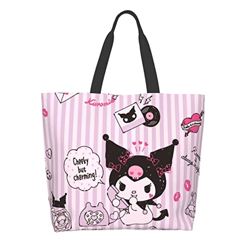 Anime Tote Bag For Women Cute Shopping Bag Kawaii Large Capacity Shoulder Bags Fashion Handbags Storage Bag #TOP1