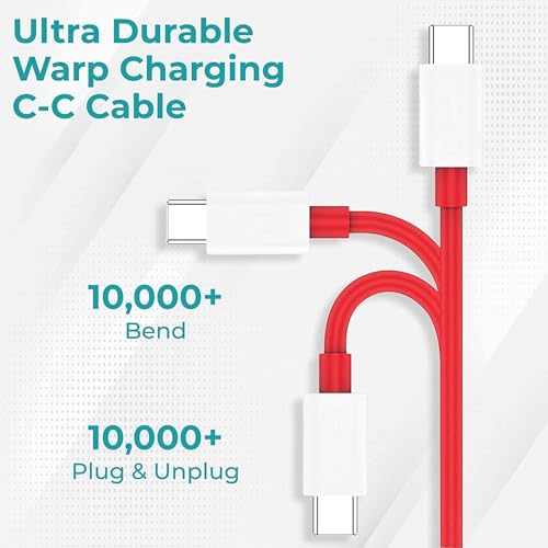 Image of Sounce 65W Dash Wrap Charging Cable, USB C to Type C PD 6.5A Fast Charge Data Sync Cord for OnePlus 11 / 11T / 10T / 10R / 10 Pro / 9t / 9R / 9 Pro, 8, 8T, 7, Nord and All Type C Devices - 2 Meter