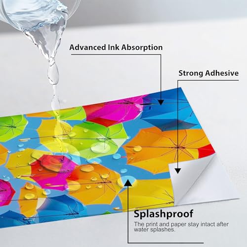 Cartridgeify 20 Blatt A4 Vinyl Sticker Papier, Aufkleberfolie Bedruckbar, Weiß, Selbstklebend Wasserfest Aufkleber Etikette, Vinylaufkleber für Tintenstrahldrucker Laserdrucker