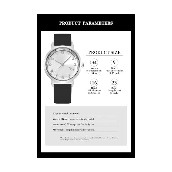 Women's Wrist Watch Easy to Read Sports Casual Waterproof Silicone Crystal Glass Analog Quartz Timepiece Watch for Women Nurse Ladies Students - Image 6