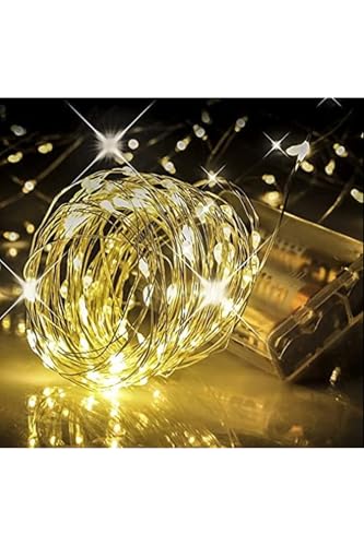 Led Işık, Peri — 10 Metre Gün Işığı 3 Pilli Fonksiyonlu Dekoratif Led Işık
