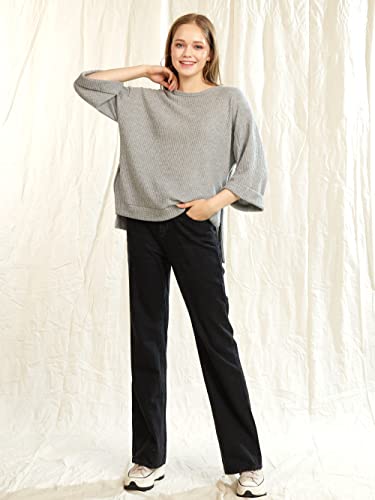 Image of noflik Comfy Oversized High Low Long Sleeves Tops for Women