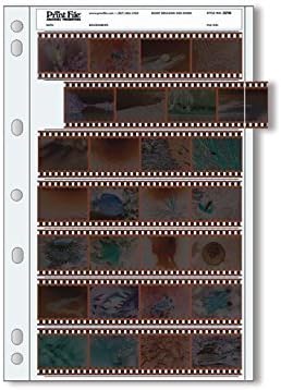 Printed File Archive 35mm Negative Pages have 7 strips in 4 frames, 25 per pack
