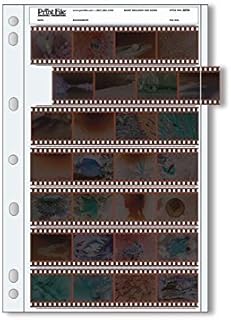 Print File Archival 35mm Size Negative Pages Holds Seven Strips of Four Frames