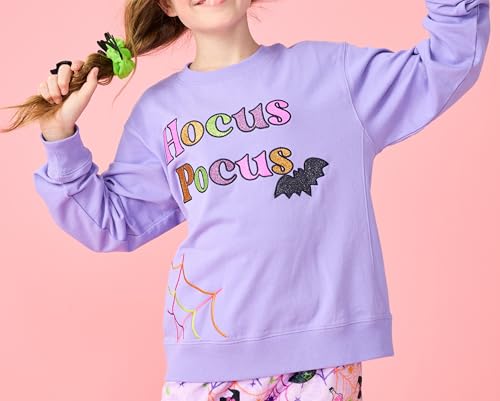 iscream Big Girls French Terry Crewneck Applique and Embroidered Accent Sweatshirt Collection4