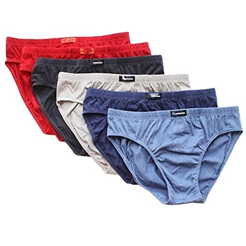 Slip homme coton voyage et sport lot de 6 sous-vêtements confort 6XL