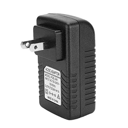 POE Injector, 24W DC 24V 1A Adaptador de Corriente con Protección contra Cortocircuito, Sobrecorriente y Sobretensión, para Dispositivos Bluetooth POE Estándar IEEE802.3 (Enchufe US) miniatura 6