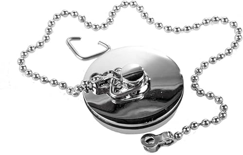 Chrome Sink Plug with Chain for Hand Washing Basin 1 1/2 Inch (38mm) (38mm)